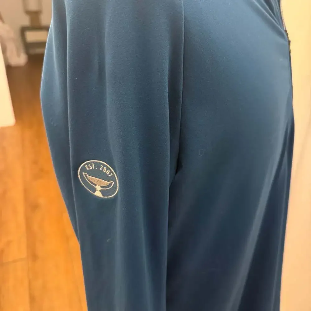 Adidas East Lake Golf Club Men's Blue Quarter-Zip Performance Pullover Medium